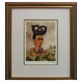Pretzel Braid Framed Giclee by Frida Kahlo