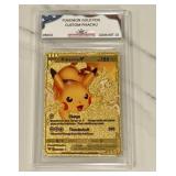 Pokï¿½mon Gold Custom Pikachu Card