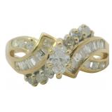14k Gold 3/4 ct Natural Brilliant Diamond Ring