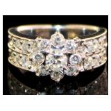 Platinum 1.52 ct Natural Brilliant Diamond Ring