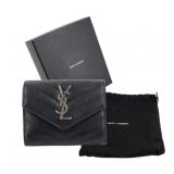 Yves Saint Laurent Monogram Compact Trifold Wallet