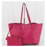 Yves Saint Laurent Leather Tote Bag w/ Pouch