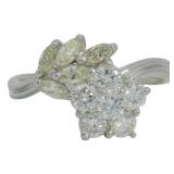 Platinum 1.00 ct Natural VS Brilliant Diamond Ring