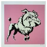 Bullpoodle Large Canvas Giclee by Banksy