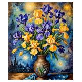 Irises Starry Night II LTD EDT Canvas Van Gogh LTD
