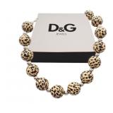 Dolce & Gabbana Leopard Print Beaded Necklace