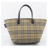 Burberry Blue Label Nova Check Nylon Handbag
