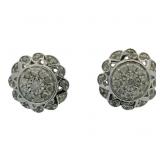 Large Brilliant .40ct Natural Diamond Earrings