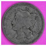 1865 3 Cent Nickel