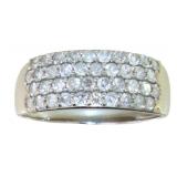 Platinum 1.00 ct Brilliant Natural Diamond Ring