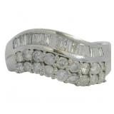 Platinum 1.05 ct Natural Brilliant Diamond Ring