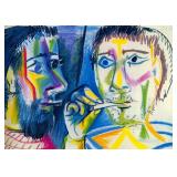 Two Smokers Giclee Canvas by Pablo Picasso