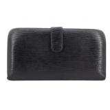 Louis Vuitton Black Epi Bi-Fold Long Wallet