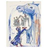 Odalisque et Girafe Canvas by Salvador Dali