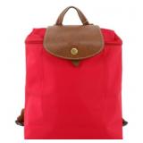 Longchamp Red Nylon Backpack Purse