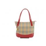 Burberry Red Nova Check Shoulder Bag