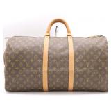 Louis Vuitton Monogram Keepall 55 Boston Bag