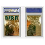 23K Gold Larry Bird Card