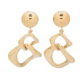 Yves Saint Laurent Geometric Clip On Earrings