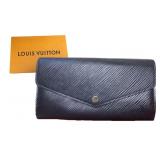 Louis Vuitton Black Long Wallet