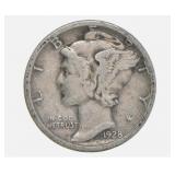 1928 Mercury Silver Dime