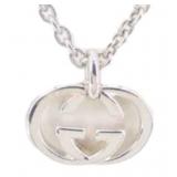 GUCCI INTERLOCKING GG SILVER NECKLACE