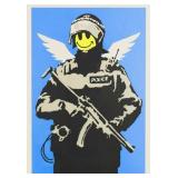 Flying Copper c.2004 Giclee Canvas by Banksy