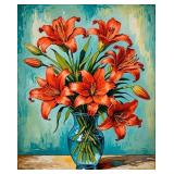 Red Lilies 3 LTD EDT Gallery Canvas Van Gogh LTD