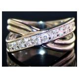 Platinum 2/5 ct Natural Brilliant Diamond Ring