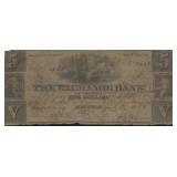 1858 Virginia $5 Bank Note