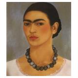 Self Portrait w/Necklace c.1933 Canvas Frida Kahlo