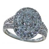 10kt Gold Oval Brilliant 1.00 ct Diamond Ring