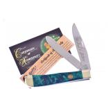 Michael Prater Green Velvet Trapper Knife