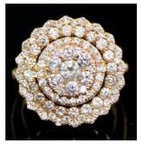 18kt Gold 1.50 ct Natural Brilliant Diamond Ring
