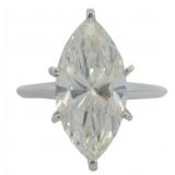 14kt Gold 4.36 ct Marquise VS Lab Diamond Ring