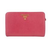 Prada Pink Bi-Fold Zipper Wallet