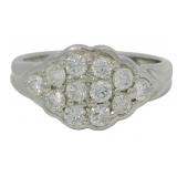 Platinum .70ct Natural Diamond Ring