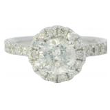 14k Gold 1.48 ct Round Natural Diamond Ring