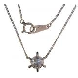 Platinum 1/2 ct Natural Diamond Necklace