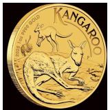 1 oz Perth Mint .999 Fine Gold Australian Kangaroo