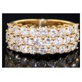 18k Gold 2.33 ct Natural VS Brilliant Diamond Ring