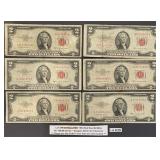 1953 Red Seal $2 Bill Lot