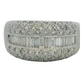 Platinum 1.25 ct Natural Brilliant Diamond Ring