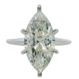14kt Gold 3.00 ct Marquise VVS Lab Diamond Ring