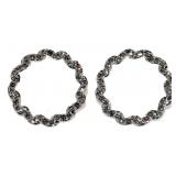 14kt Gold 1.00 ct Diamond Circle of Life Earrings