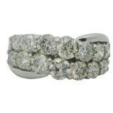 18k Gold 2.00 ct Natural Brilliant Diamond Ring