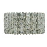 Platinum 1.00 ct Natural Brilliant Diamond Ring