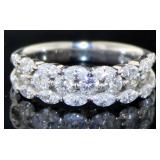 Platinum 1.40 ct Natural VS Brilliant Diamond Ring