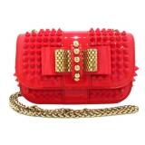 Christian Louboutin Red Studded Shoulder Bag