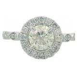 14kt Gold 1.45 ct Round Natural Diamond Ring
